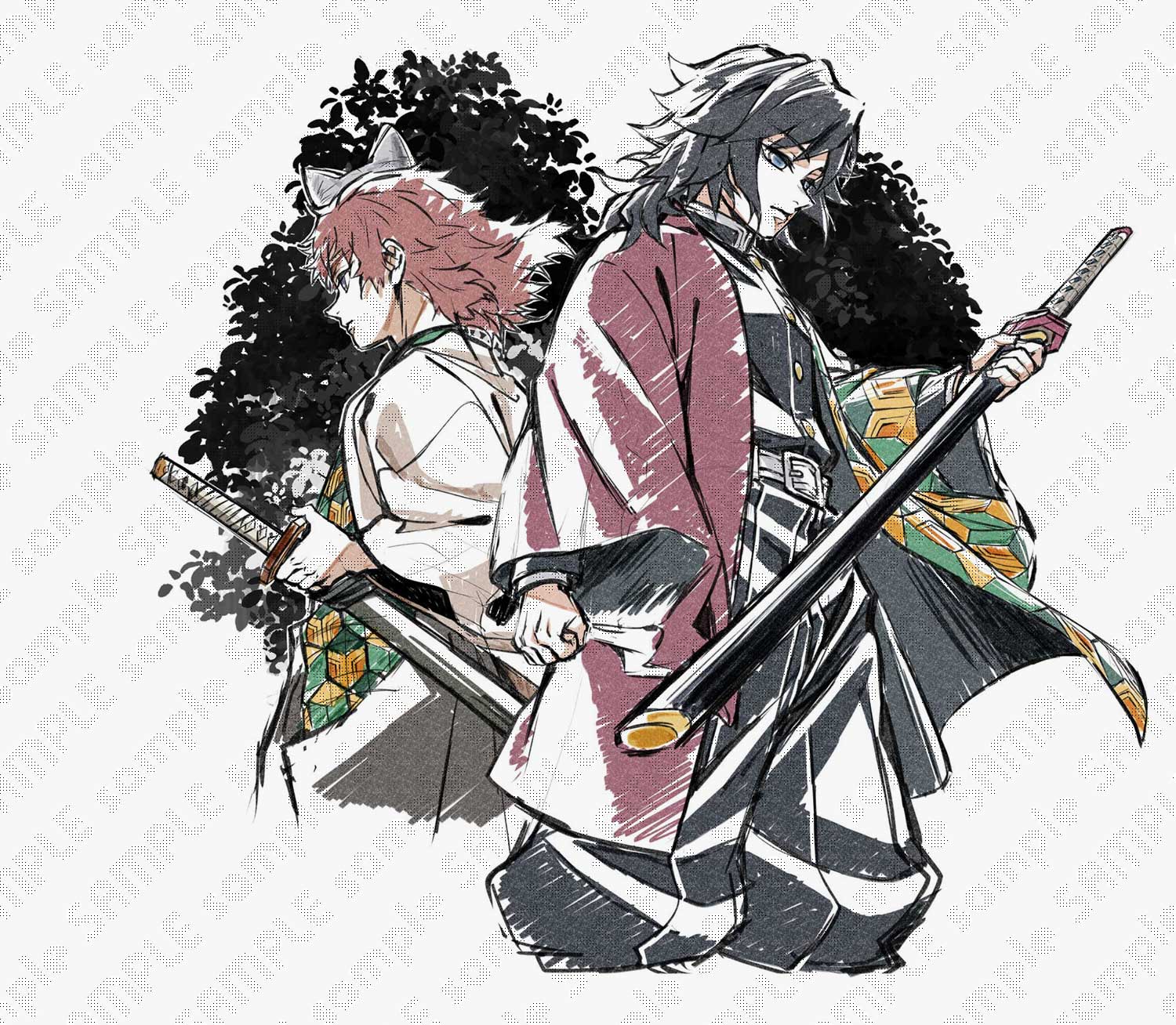 鬼滅の刃 “柱”テーマのufotable描き下ろし第1弾 義勇&錆兎のイラスト解禁!