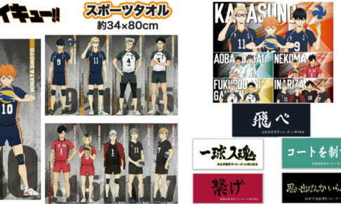 ハイキュー!! 烏野・音駒高校など全7校の横断幕デザインタオル 11月発売!