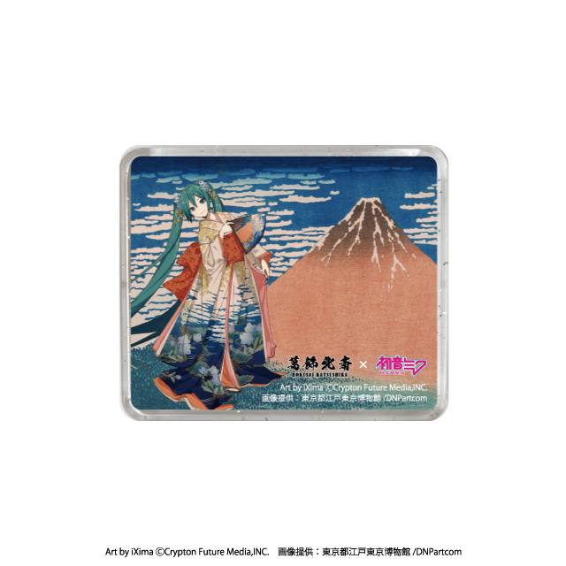 葛飾北斎 × 初音ミク「冨嶽三十六景」シリーズ コラボグッズ 1月発売!