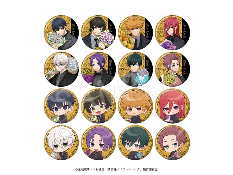 ブルーロック 誕生花の花束を抱いたスーツ姿の描き下ろしグッズ 8月発売