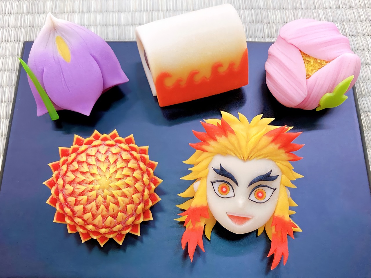 鬼滅の刃「煉獄杏寿郎」の誕生日を記念した和菓子の写真が登場!