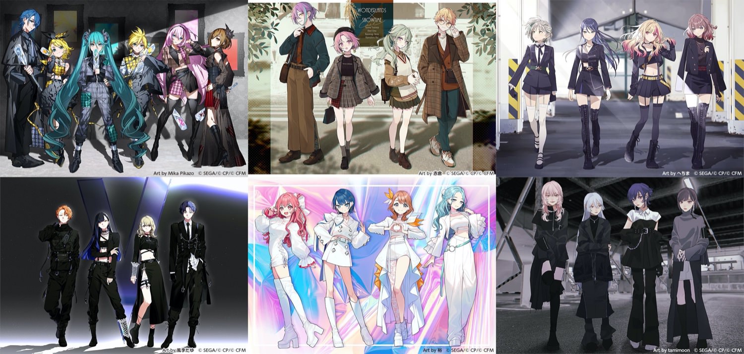 プロセカ × ZOZOTOWN 全ユニットのコラボ描き下ろしイラスト登場!