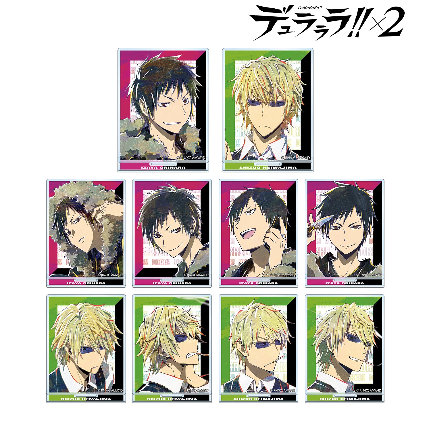 デュラララ!!×2 折原臨也・平和島静雄たちの姿を描いたグッズ 8月発売!
