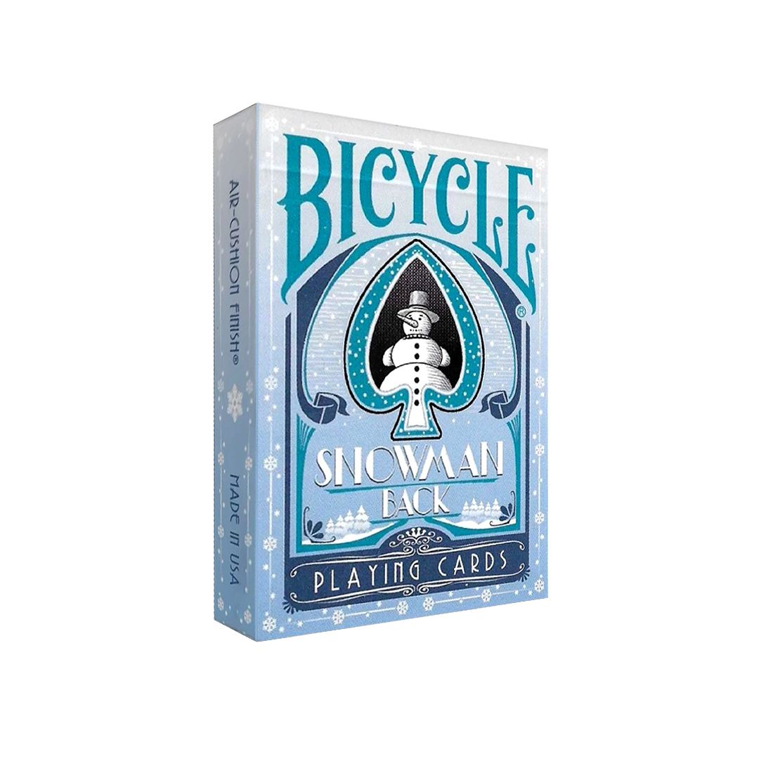 Bicycle Snowman (Blue) Playing Cards (Rare) - Christmas