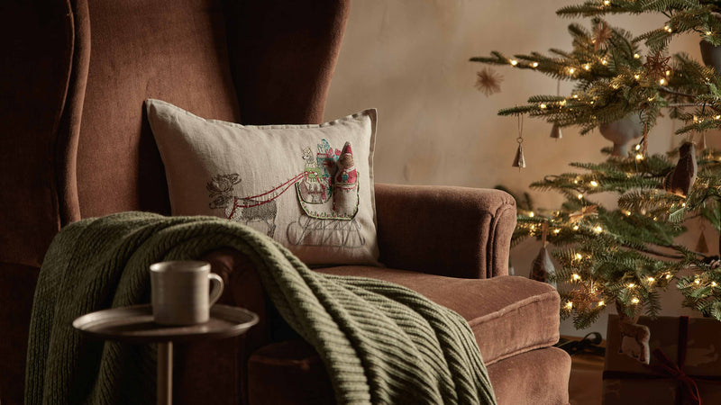 Santa's Sleigh Pocket Pillow | Coral & Tusk