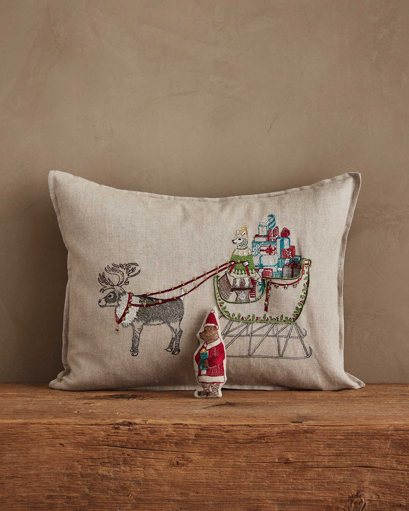 Santa's Sleigh Pocket Pillow | Coral & Tusk