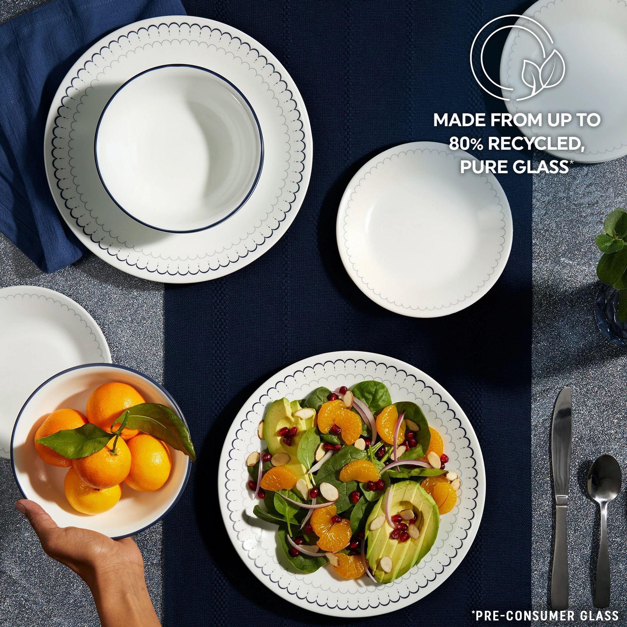 Corelle® Caspian Lace 18-piece Dinnerware Set, Service for 6