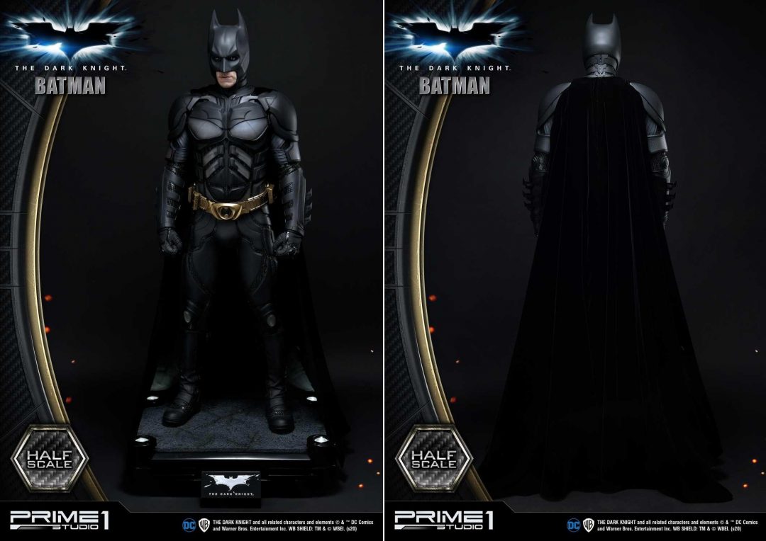 映画『ダークナイト』版の「バットマン」を再現した、1/2スケール