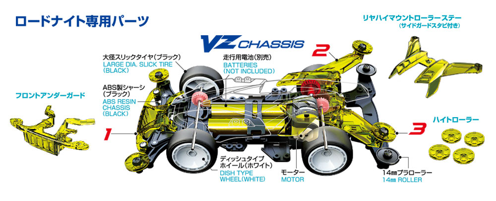 レーザーミニ四駆「ロードナイト」が本日（7/30）発売!! 安定力で