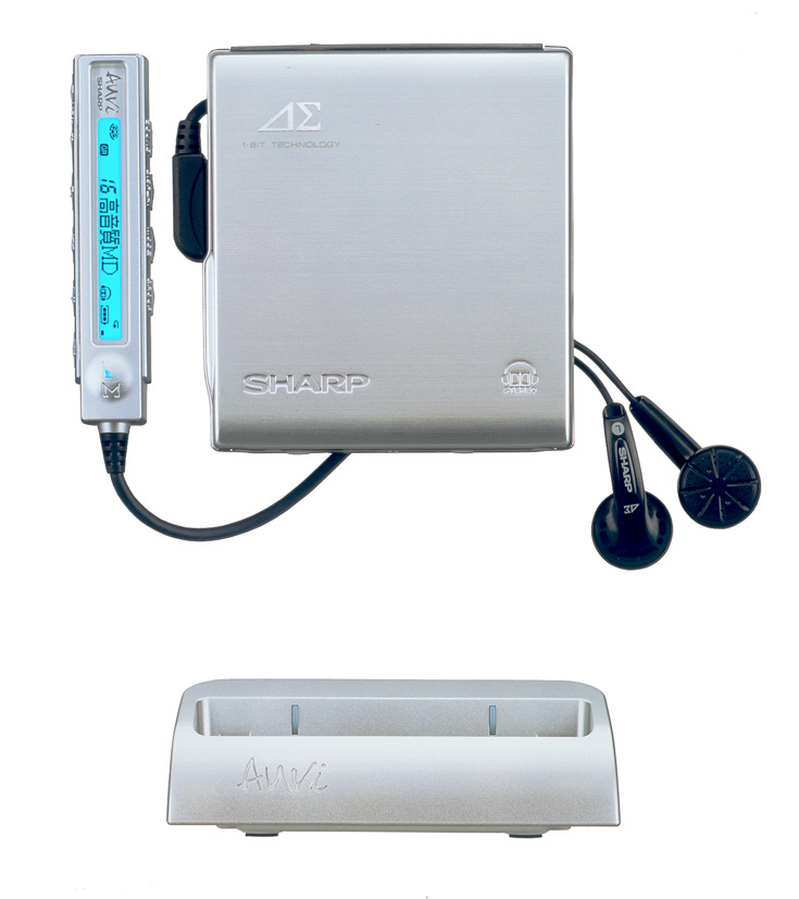 SHARP シャープ ポータブル MDプレーヤー MD-DS77 シルバー 動作未確認