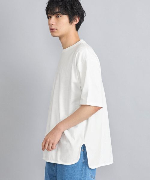 レイヤードラウンドヘムTシャツ