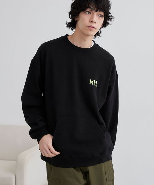MEI（メイ）別注 裏毛ロゴクルーネックスウェット