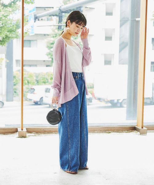 展開店舗限定】ワイドシームデニムパンツ