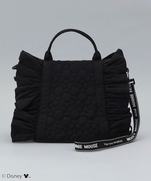 Disney／ディズニー】coen限定 キルトフリルトートバッグ