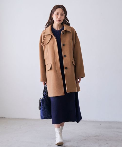 ≪VERY11月号掲載≫【RONEL】2wayカラーウールコート