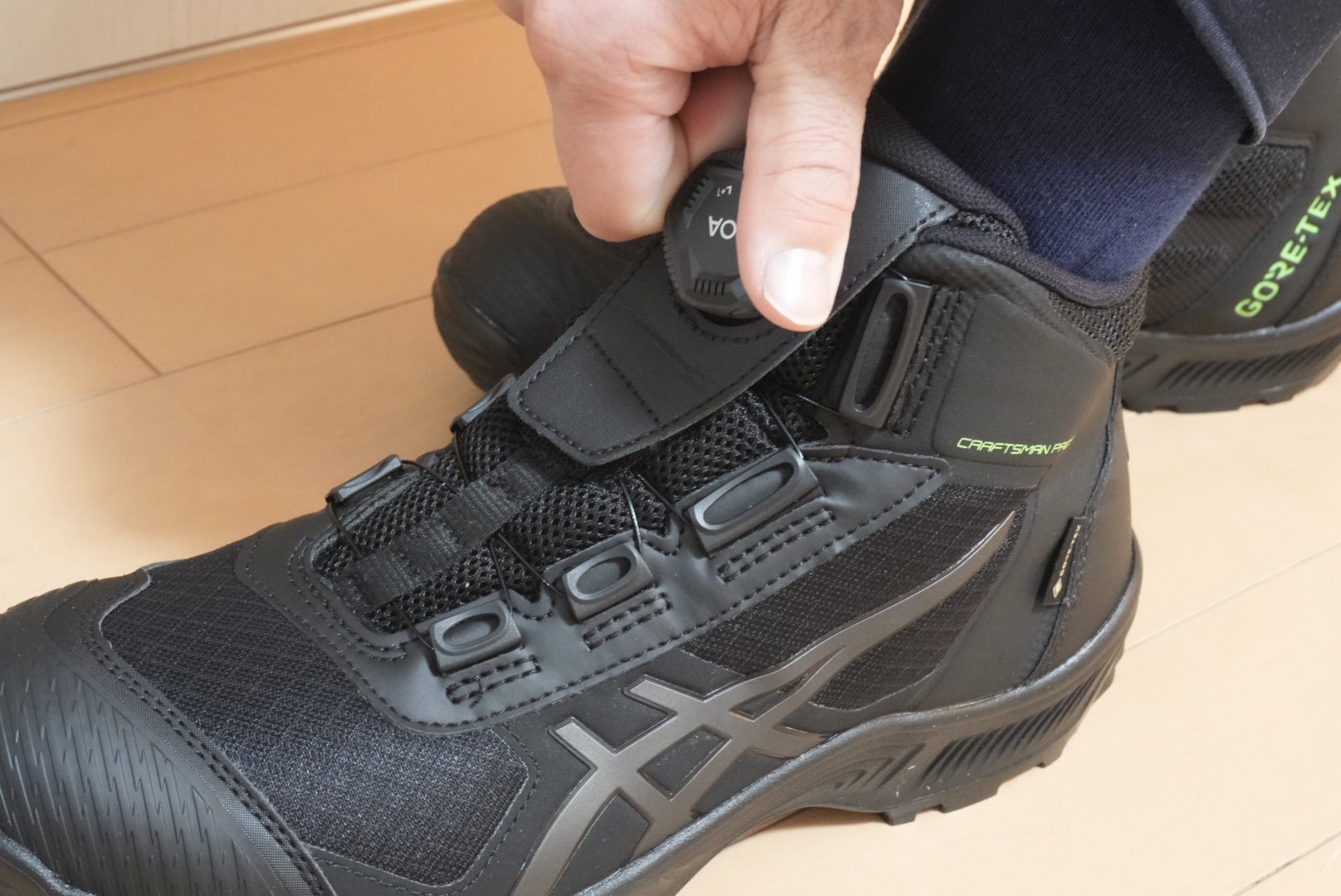 アシックス安全靴「CP604 G-TX BOA」レビュー｜サイズ感・履き心地