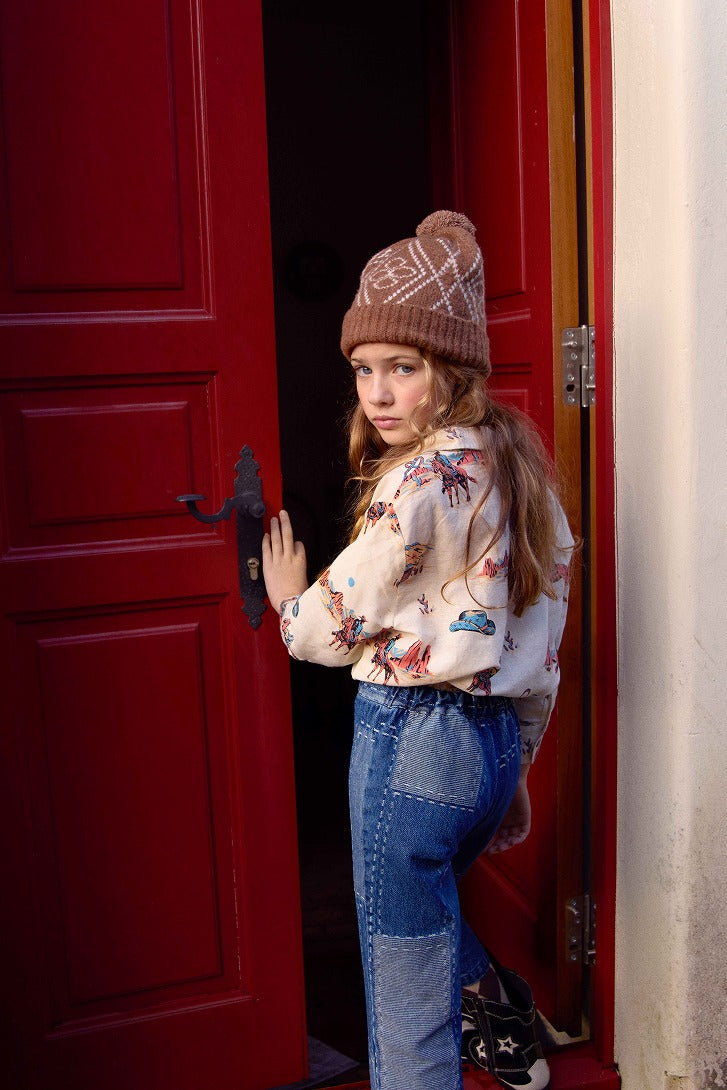 FISH&KIDS】【40%OFF】DENIM PATCHWORK PANTS DENIM パンツ 2-3y,4-5y