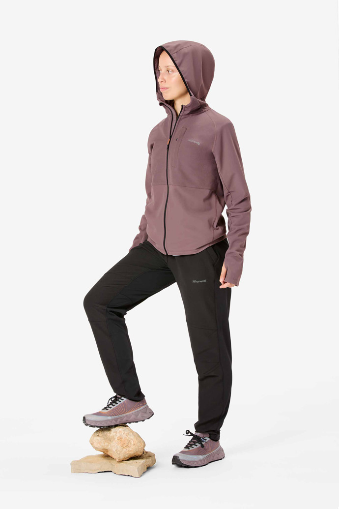 NNormal Women's active warm jacket alberg-purple N2CWAJ1-002