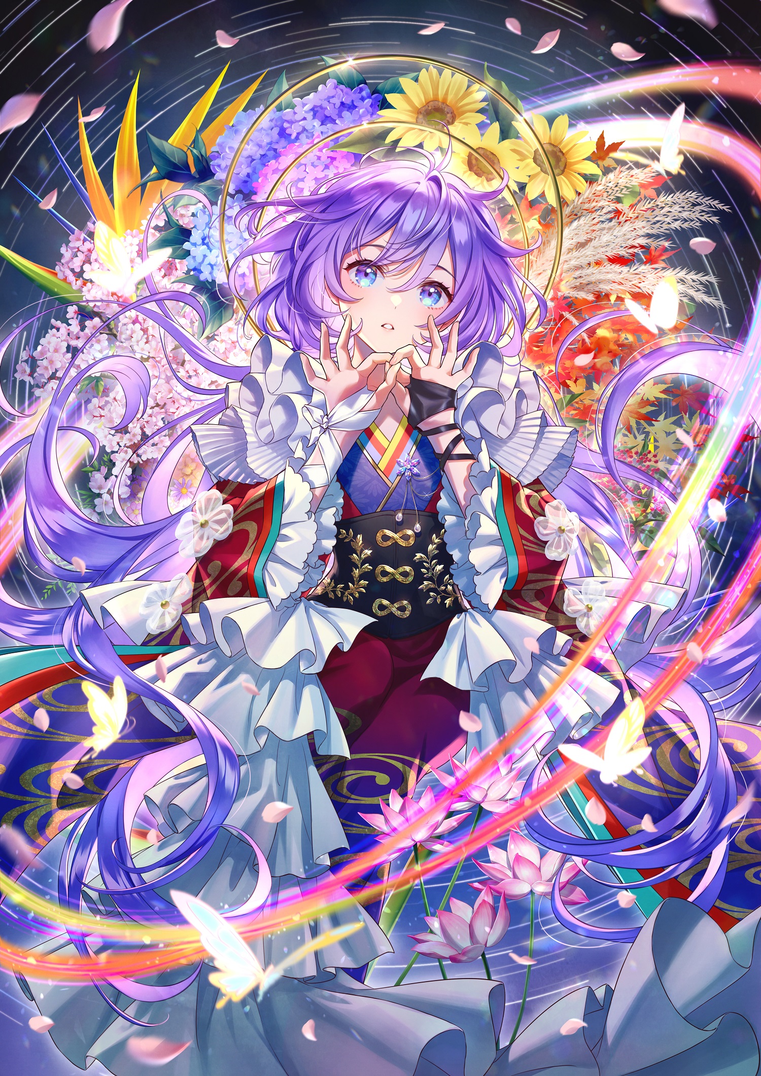 絵師100人展 13」輪廻、四季…魂込め描く、それぞれの「輪」 29