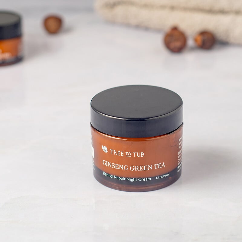 レチノールエイジングケア＆夜用保湿クリーム、乾燥敏感肌用ヒアルロン