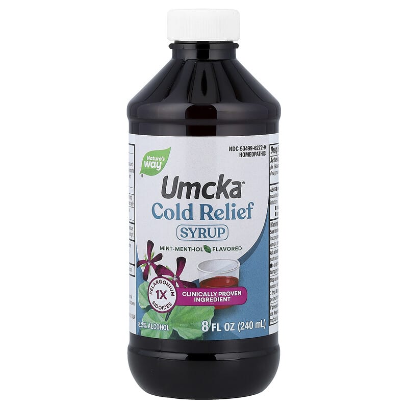 Umcka®, Cold Relief Syrup, Mint-Menthol , 8 fl oz (240 ml)