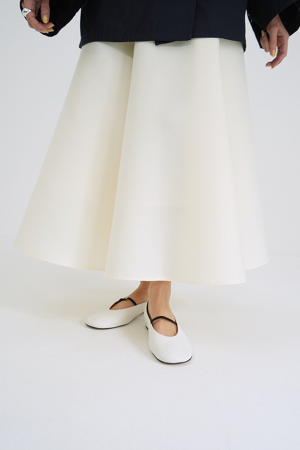 OBLIQUE TOE FLAT SHOES｜BAG/SHOES(バッグ/シューズ)｜CLANE OFFICIAL