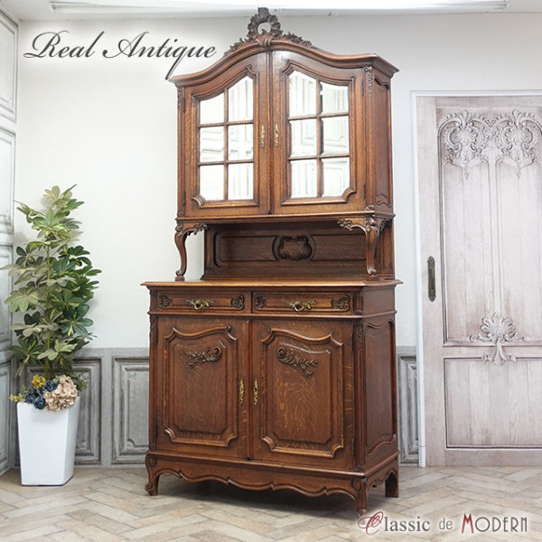 1920年頃 オーク材 フランス アンティーク・キャビネット