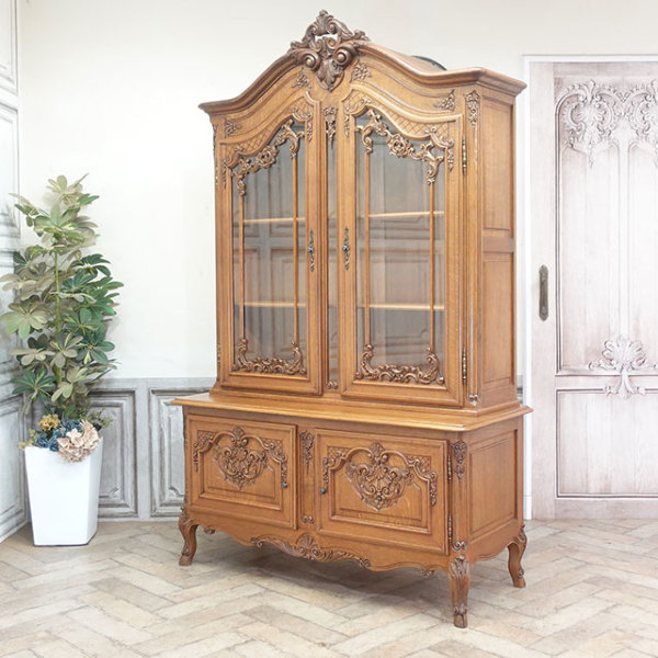 1920年頃 オーク材 フランス アンティーク・キャビネット