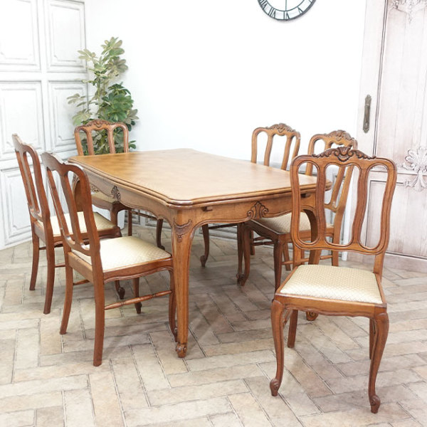 1930年頃 オーク材 フランス アンティーク・ダイニングセット