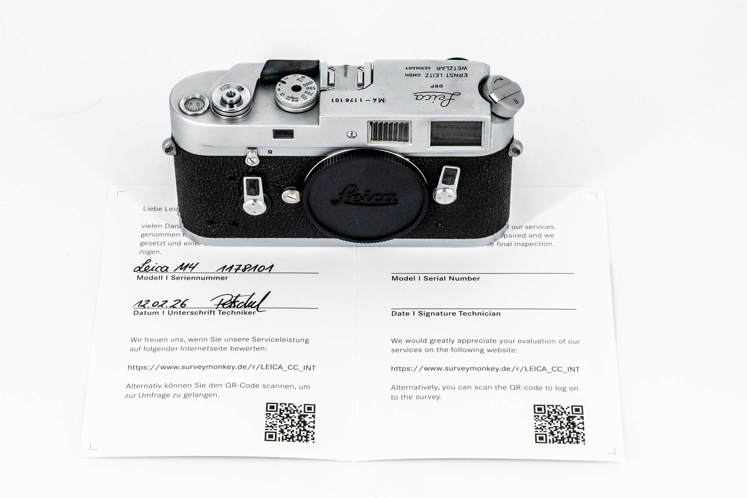Leica M4 silver chrome plated | 10400SH-1178101