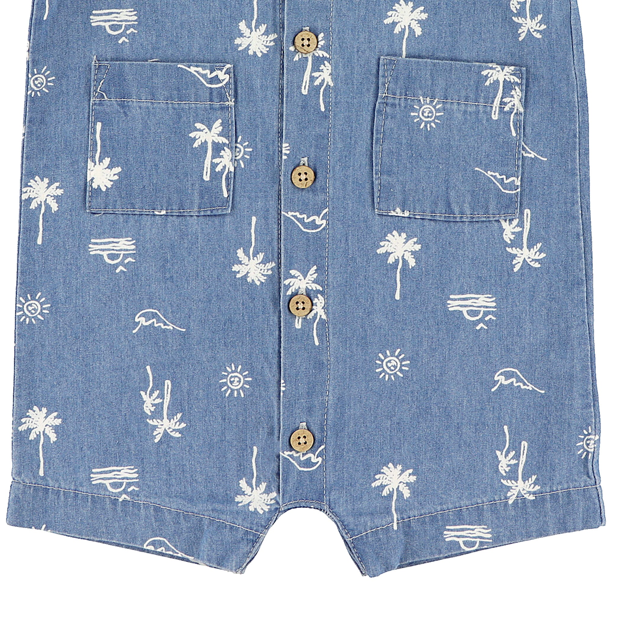 Surf Chambray Romper 3-24m – CLÉMENT