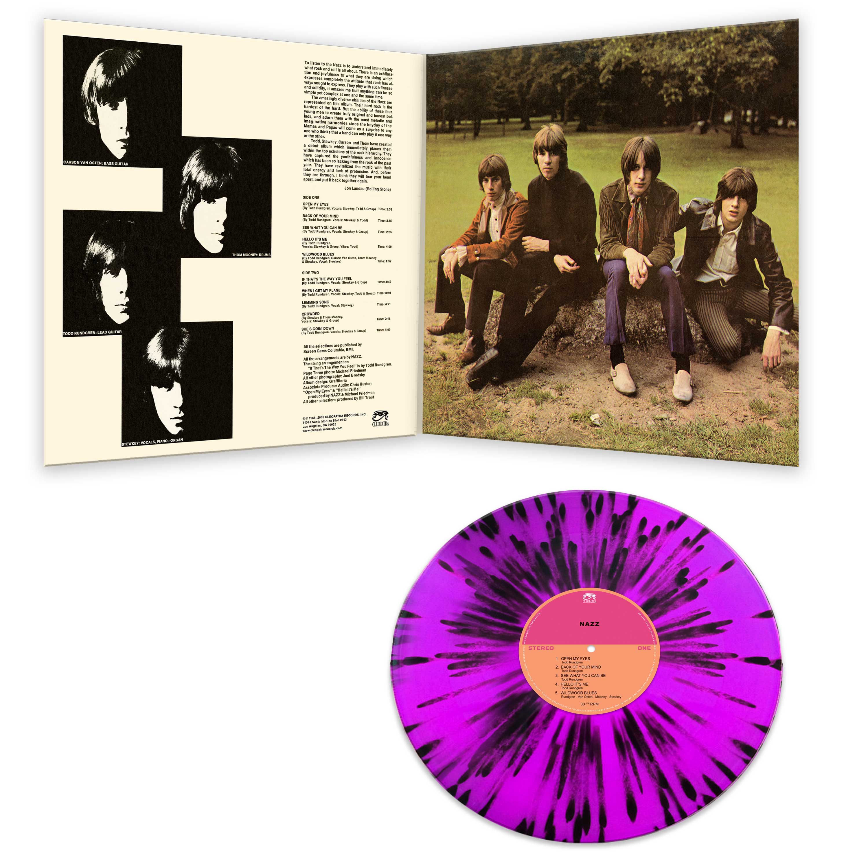Nazz - Nazz (Gatefold Purple-Black Splatter Vinyl) - Cleopatra Records