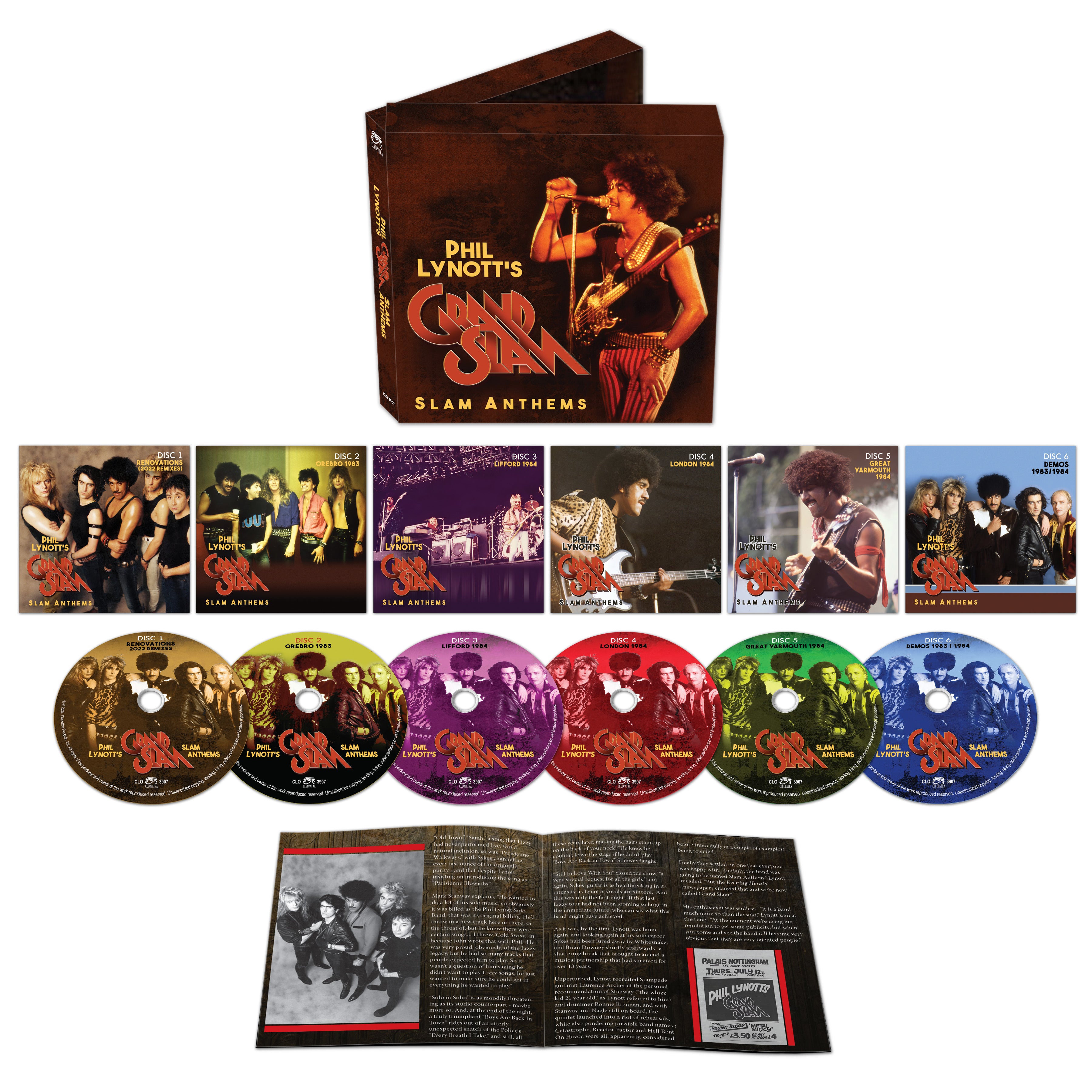 Phil Lynott's Grand Slam - Slam Anthems (6 CD Box Set) - Cleopatra