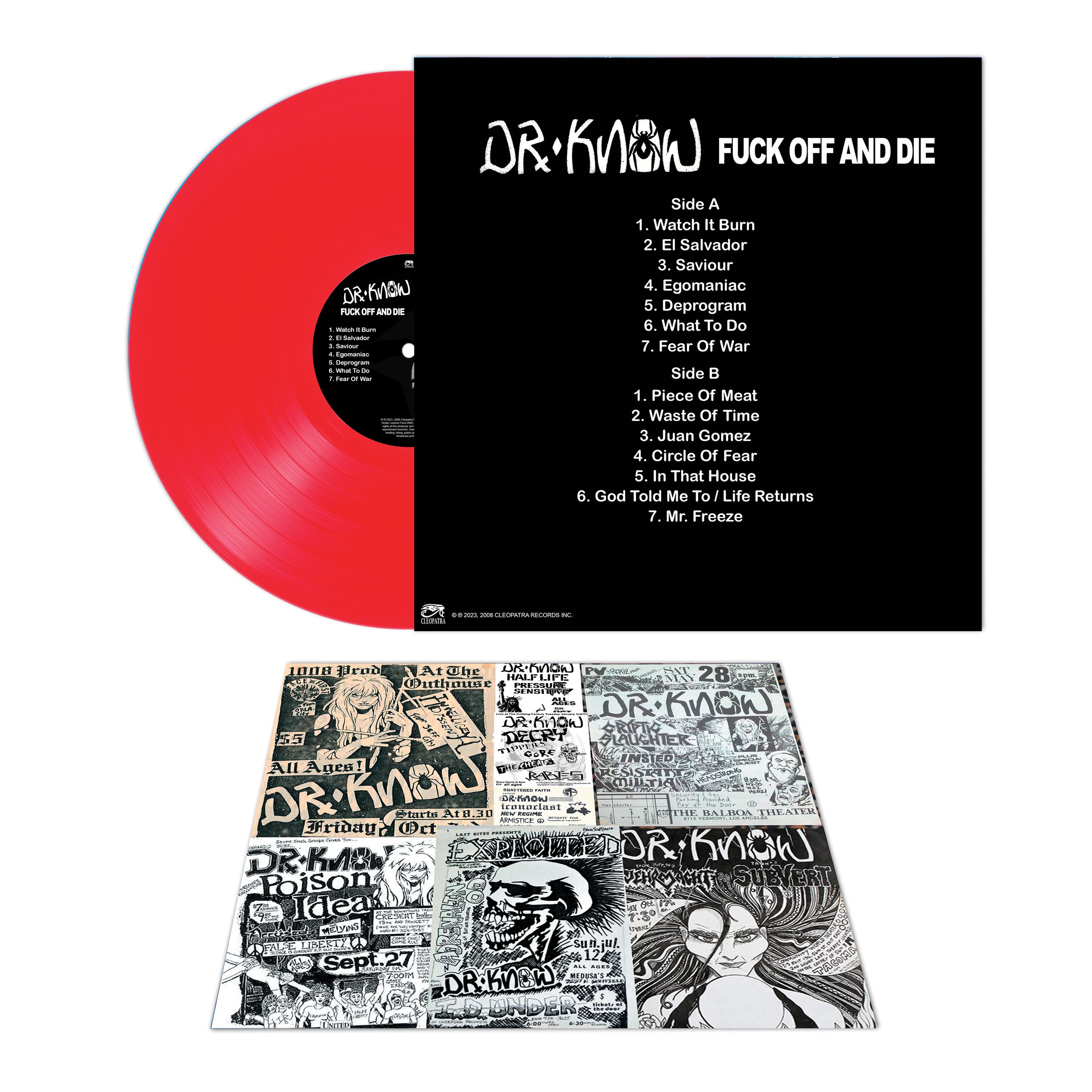 Dr. Know - Fuck Off And Die (Red Vinyl) - Cleopatra Records