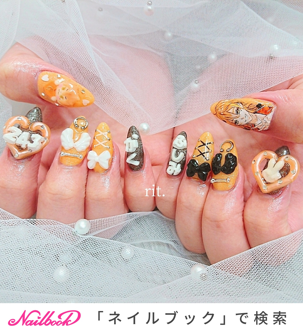 ライブ/イニシャルのネイルデザイン｜ネイルブック