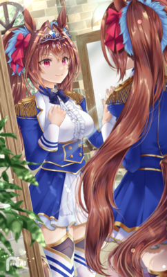 さ*ち様 手描きイラスト ファンアート ウマ娘 ダイワスカーレット 中