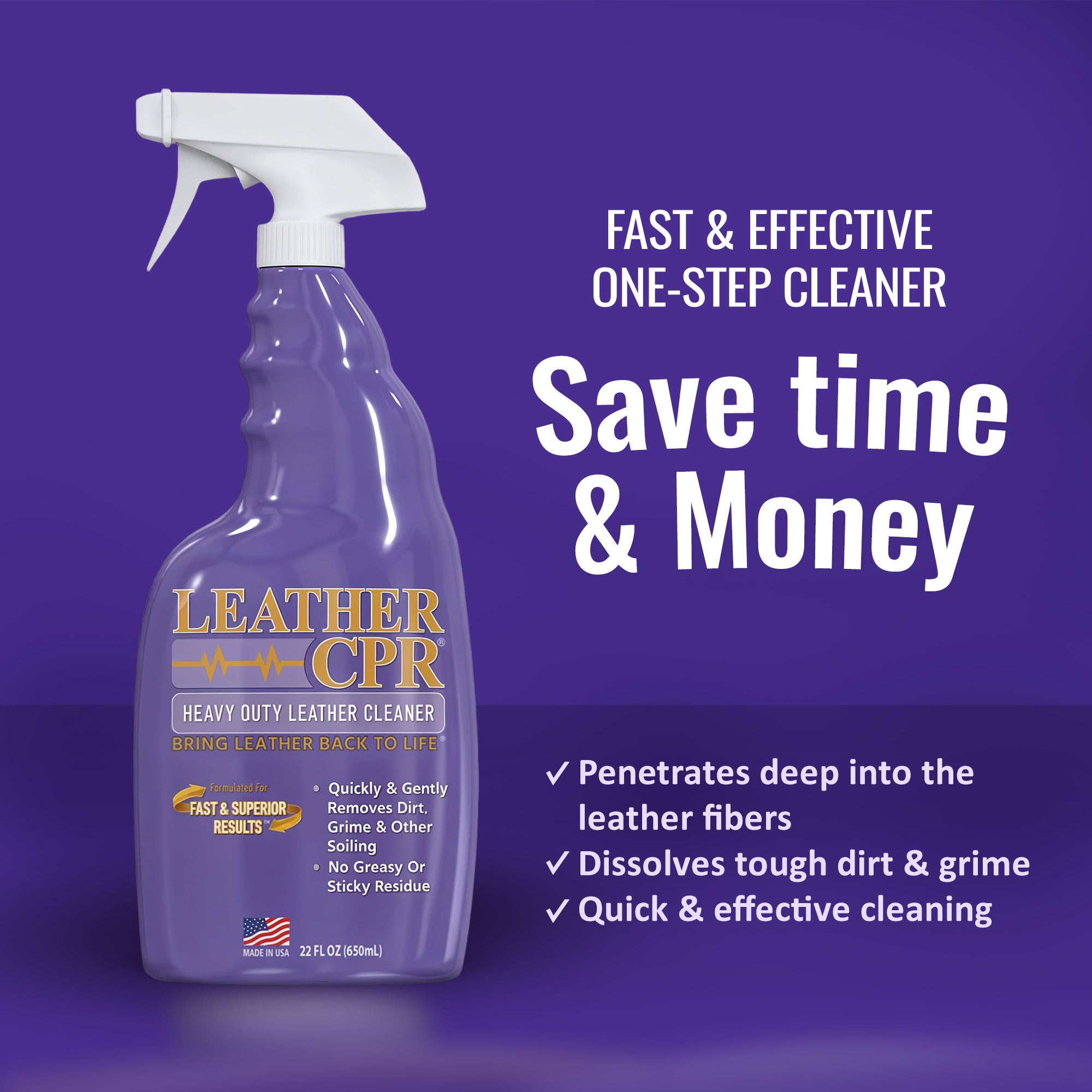 Leather CPR Cleaner & Conditioner 18oz + Leather CPR Heavy Duty