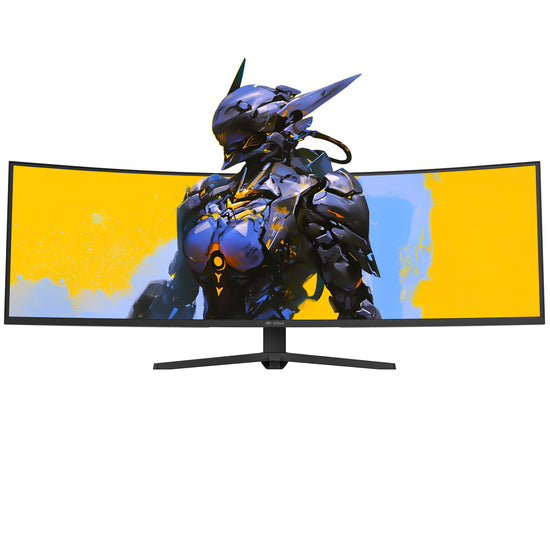 CRUA 49 Inch Ultra-Wide Curved Gaming Monitor, 165Hz, DFHD