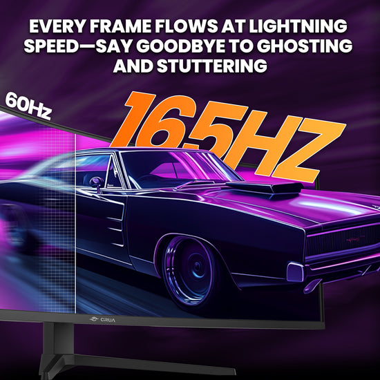 49 Inch DFHD 144Hz/165Hz Ultra-Wide Curved Gaming Monitor – CRUA