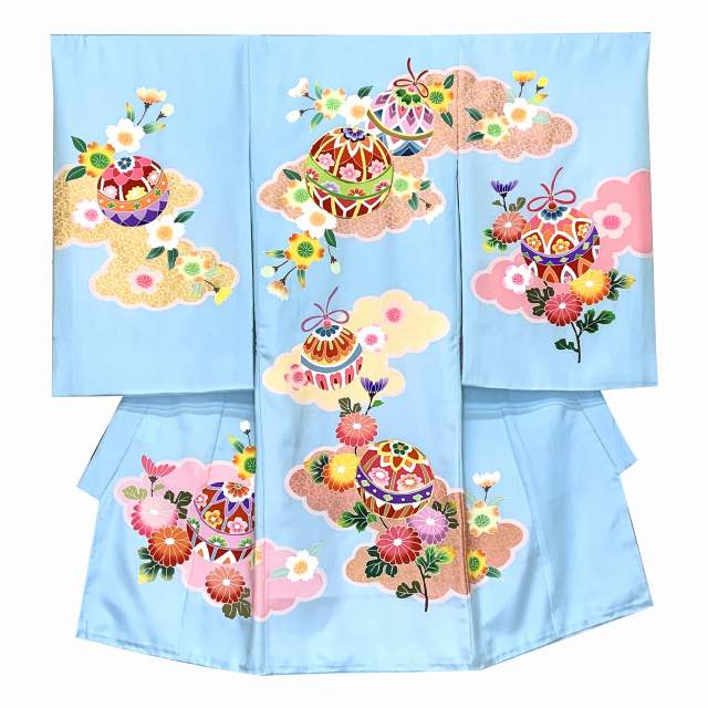 お宮参り 着物 女の子 日本製 手描き 金駒刺繍 高級 赤ちゃんのお祝い