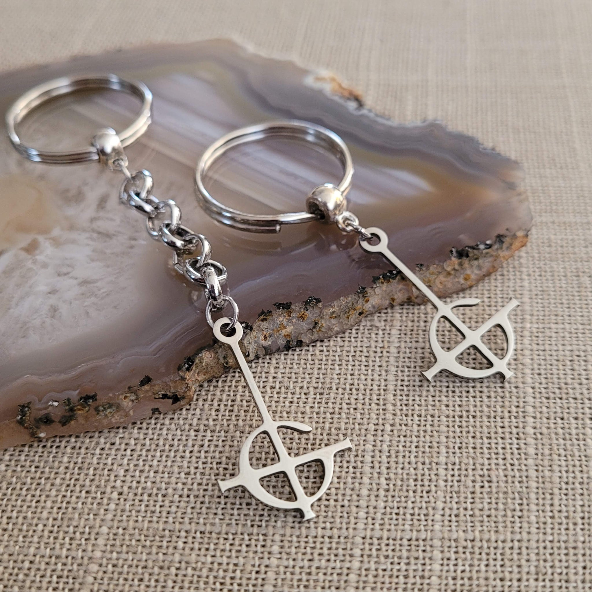 Grucifix Ghost BC Keychain, Backpack or Purse Charm, Zipper Pull