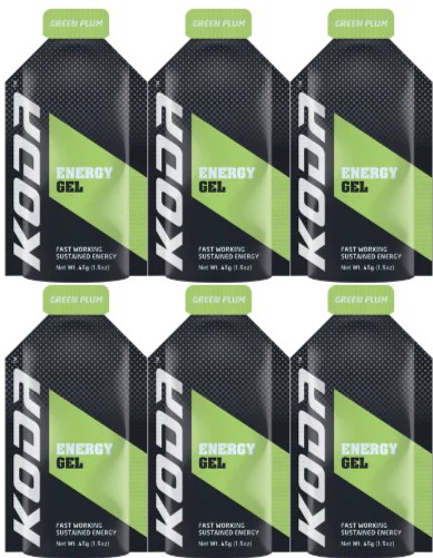 エネルギージェル(カフェイン入り) グリーンプラム6本入｜スポーツ用品