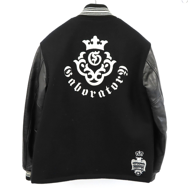 GaborxANOKHA/ガボール×アノーカ アトリエマーク刺繍 袖レザー