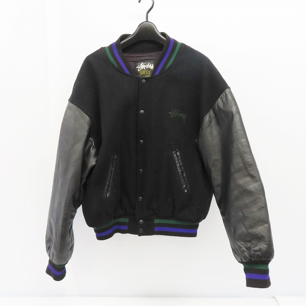 STUSSY/ステューシー OLD 80～90s USA製 BURLY GEAR/BURLY THREADS 袖