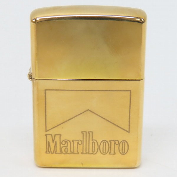 ZIPPO/ジッポー Marlboro/マルボロ ロゴ 刻印 ゴールドカラー 2000年製