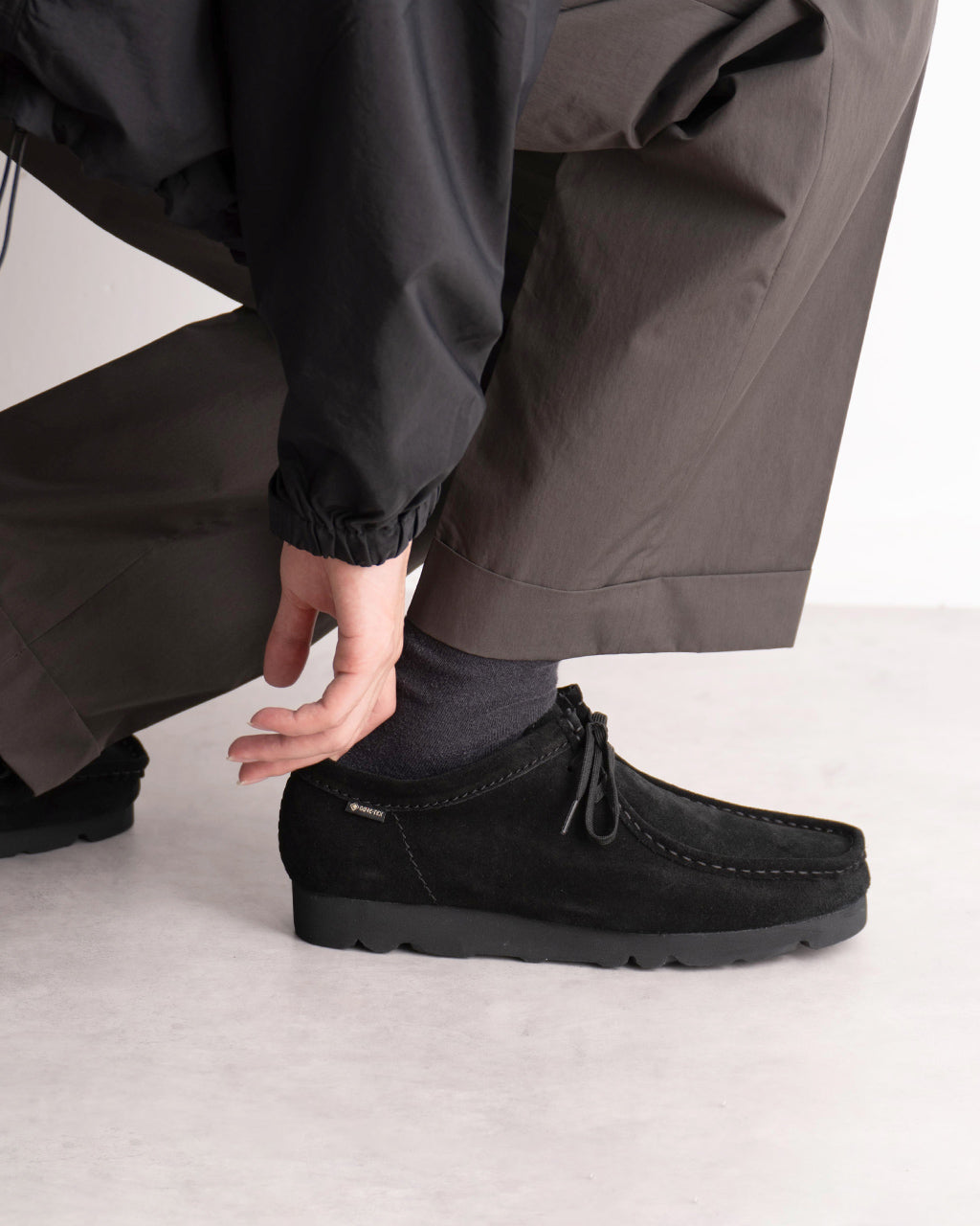 Clarks クラークス ワラビー Wallabee レザー モカシン シューズ 26155514