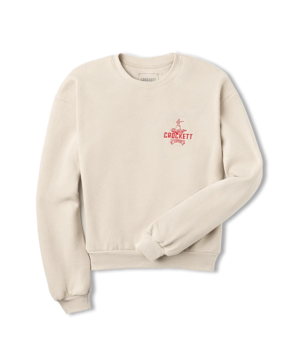 Women's Crockett Crewneck Sweatshirt | USA-Embroidered