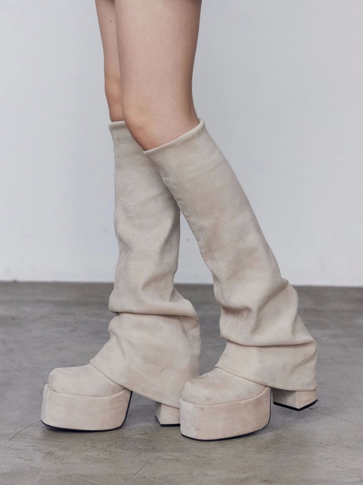 EMODA ルーズフレアカバーフィットブーツ – CROCHU