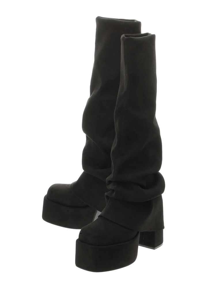 EMODA ルーズフレアカバーフィットブーツ – CROCHU