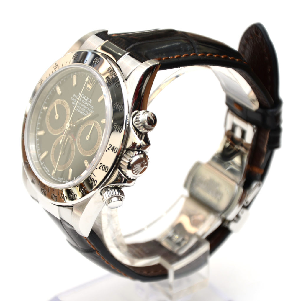 ロレックス デイトナ 16520 交換用時計ベルトオーダー｜クロコダイ